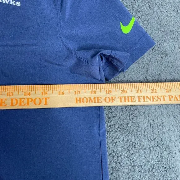 Nike NFL Seattle Seahawks Womens Dri Fit Golf Polo Wicking Stretch Preppy Size M - Picture 4 of 9
